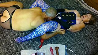 granny carmen and blue angel double cum fantasy