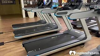 having fun in the public bathroom