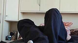 loving my white sneaker socks on feet