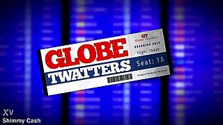 Horny blonde cutie works exercise ball before BBC pounding!