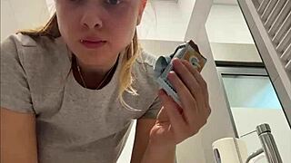 Fingering that tight pussy up close