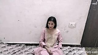 Desi Housewife's Rough Bent-Over Fuck Ends with Cum Inside Pussy