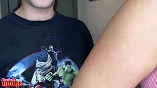 Menage a Trois with Curvy Brazilian Woman