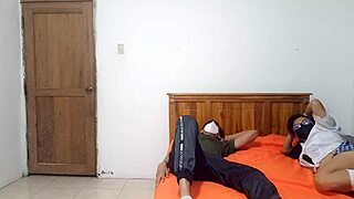 student welcomes stepbrother crazy fantasy dildo riding