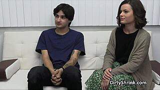 Relationship counseling session turns into a steamy threesome