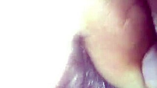 Amateur pornstar fucks tight shaved pussy until orgasm