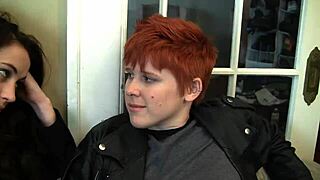 ginger butch georgia jones fingers and fucks lily cade with thick strap-on