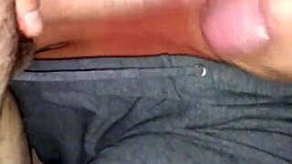 White milf bobs on pencil dick