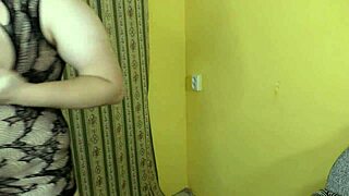 chubby stepmom with lactating boobs trying to seduce you for a no-condom breeding sex