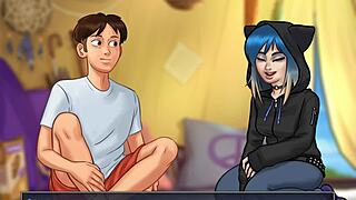 Lets Play Summertime Saga Masturbate With Eve In Cute Teen Scene