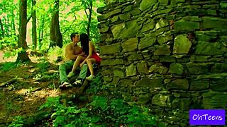 Kattie and Daniel's First Time Outdoor Video