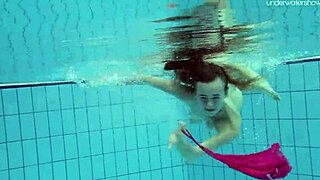 anna netrebko swims softly in bikini