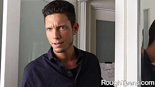 small alex mae sucks cock and gets boned ruthlessly by big guy