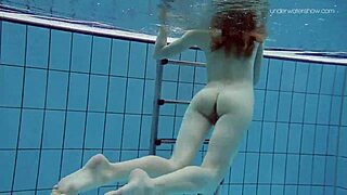 anna netrebko swims softly in bikini