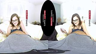 Young Tattooed German Chubby With Glasses Rides Cock Cowgirl