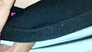 I peck her belly button while she rides me to orgasm