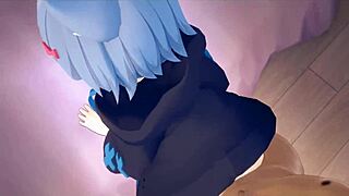 Adel And Foxy Fuck Double Dildo Passionately