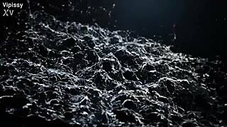 European Brunette Babe's Anal Handjob