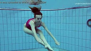 anna netrebko swims softly in bikini