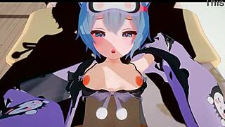 Adel And Foxy Fuck Double Dildo Passionately