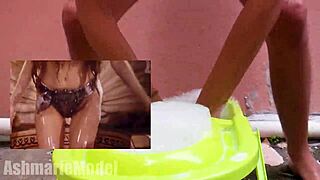 Wow, Watch This Hairy Carwash Bunny Get Soaked!