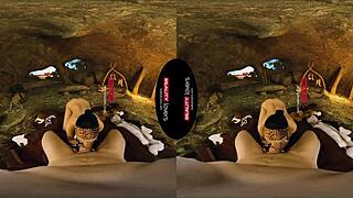 realitylovers takes you to 10,000 bc for wild cave sex with brunette