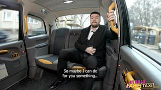 Female fake taxi driver Lady Gang rides hard cock with passion