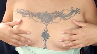 mexican girl shows tits in car