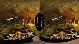 realitylovers takes you to 10,000 bc for wild cave sex with brunette