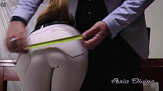 Asia divine gets emotional anal therapy from her doctor at work