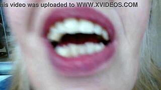 Blue granny panties for Luke in a sexy mature twist