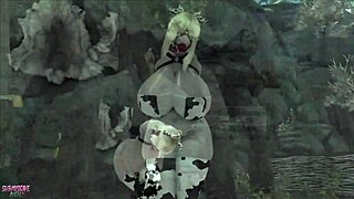 Chubby Elf Bound Tight and Ridden Hard by Monster Orc