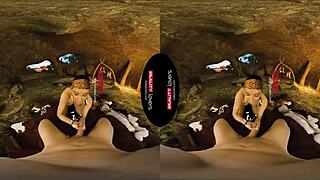 realitylovers takes you to 10,000 bc for wild cave sex with brunette