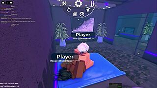 Egyptian beauty seduces in Roblox condo game encounter. She gets fucked passionately.