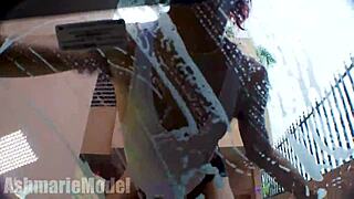 Wow, Watch This Hairy Carwash Bunny Get Soaked!