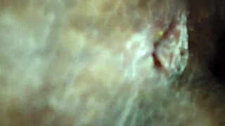 Desi housewife in petticott gets wild and enjoyed hard! Hot!