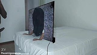 Halloween Cosplay Samara Takes Two Black Cocks In Group Orgy