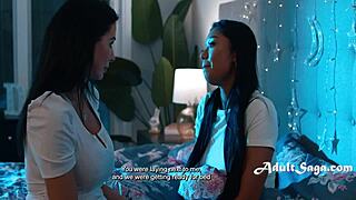 hey, reagan foxx and gia dibella scissor wet pussies at bedtime