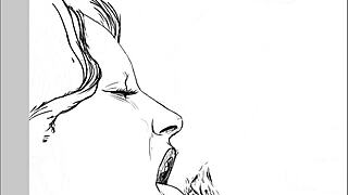 Check out this speed drawing of an ffm threesome by kramer krameroff