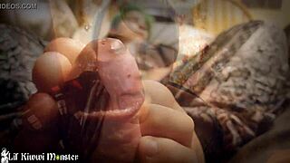 Kiwwi Eats Cum in Monster Blowjob Compilation