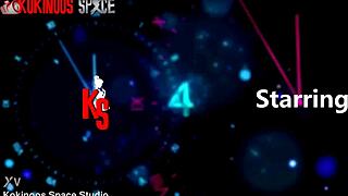 Look at this student with big tits undressing after studying!