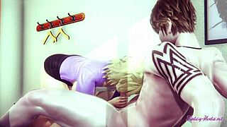 Wow! Mitsuki's Futanari Boobjob and Blowjob in Boku no Hero Hentai Leads to Creampie Orgasm!