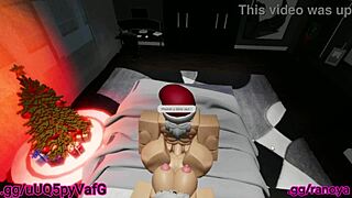 Santa's Little Slut Helper Gets Anal And Cumshot!