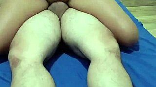 My wife sucks and rides with natural tits!