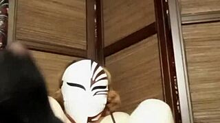 Solo Girl in Pantyhose Shows Big Tits and Natural Assets