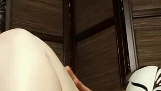 Solo Girl in Pantyhose Shows Big Tits and Natural Assets