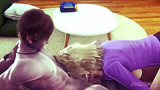 Wow! Mitsuki's Futanari Boobjob and Blowjob in Boku no Hero Hentai Leads to Creampie Orgasm!