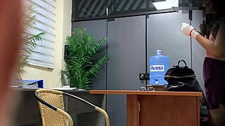 University Student Nataly Doing Law Practices At UC Católica De Chile Spy Camera.