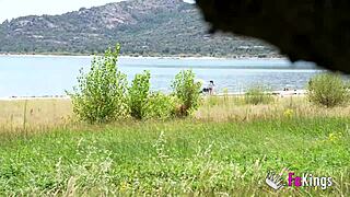 Natali Quinn Is Looking For Public Fucks She Finds Her Target In The Swamp