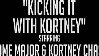 pawg kourtney chase bent over for monster cock deepthroat and cum on cunt